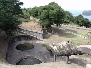 Ruins of a coast-battery in Takurazaki